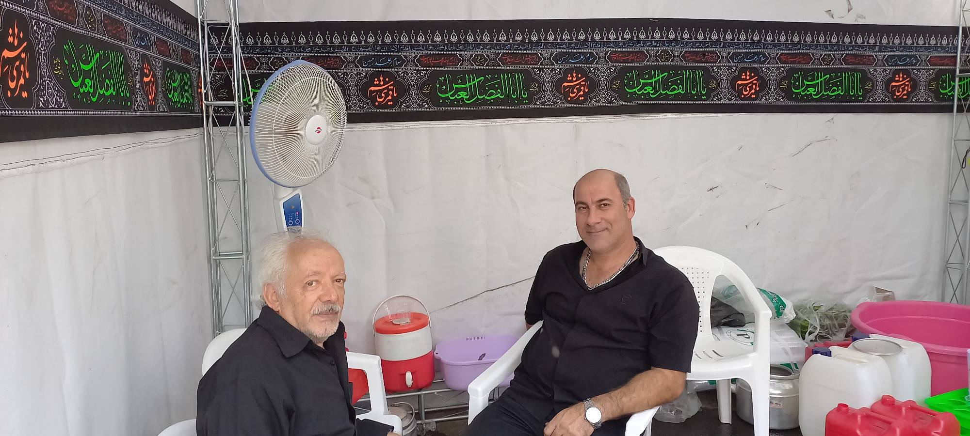  موکب هیئت حماسه حسینی در مراسم جاماندگان تهران - اربعین 1402 